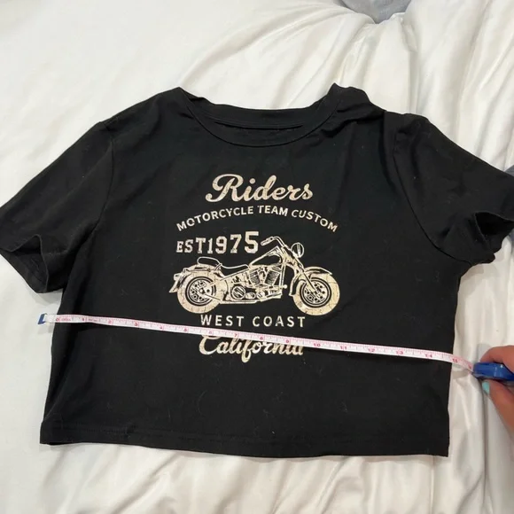 Riders by Lee Black Tee with Motorcycle Graphic - Picture 3 of 5
